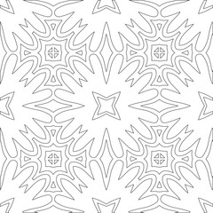 Vector geometric pattern. Repeating elements stylish background abstract ornament for wallpapers and backgrounds. Black and white colors 