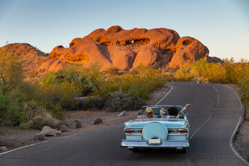Road Trip Destination in Desert