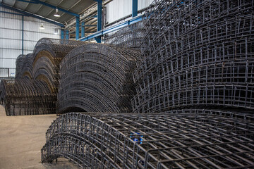 Warehouse full of Metal Structures