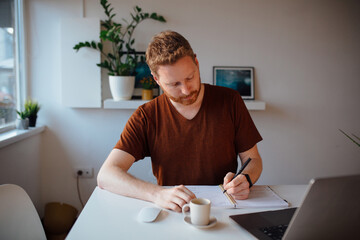 Man Working From Home 