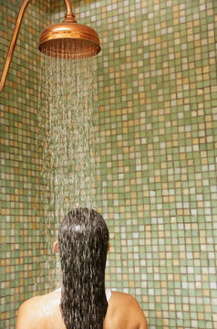 Woman in shower