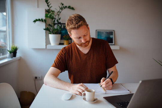 Man Working From Home 