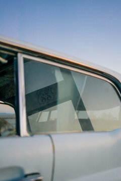 Retro Car On Route 66