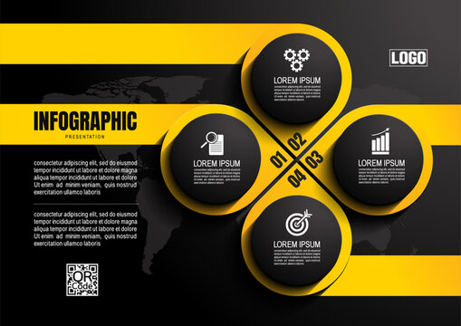 infographics business, process chart design template for presentation, abstract timeline elements.