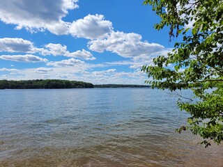 lake and clouds