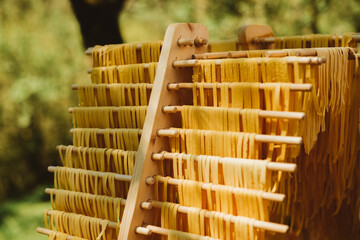 Homemade fresh Italian pasta