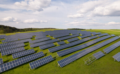 Solar Plant On Field