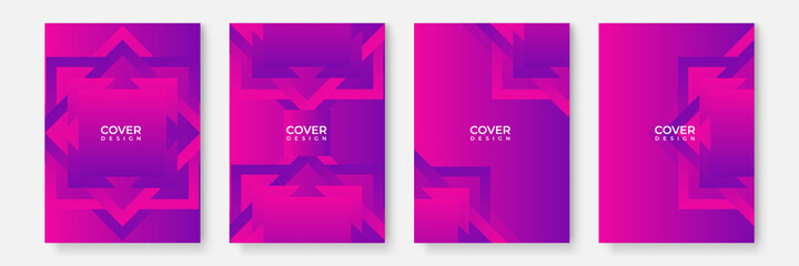 Fototapeta premium Blue layout futuristic brochures, flyers, placards. Contemporary science and digital technology concept. Vector template for brochure or cover with hi-tech elements background.