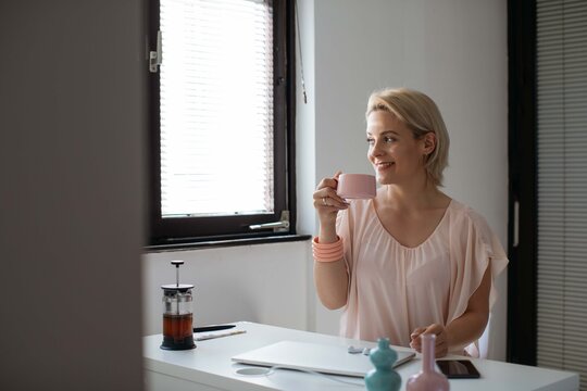 Woman Working from Home