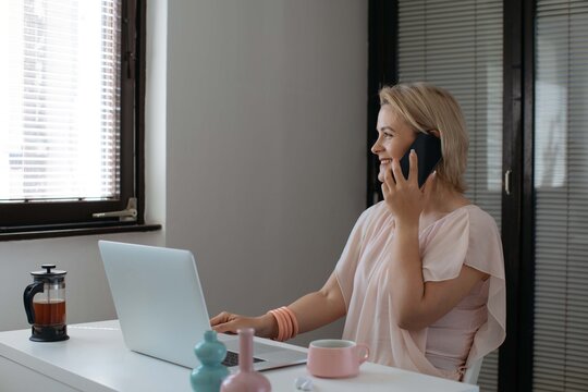 Woman Working from Home