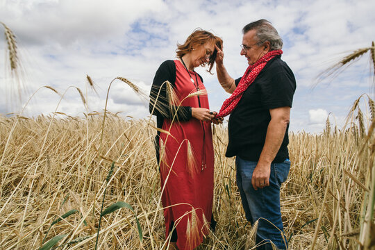 Seniors in the rye field