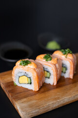 sushi with salmon