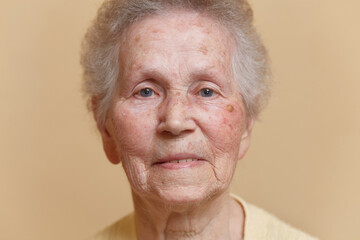 Face Of An Elder Woman 