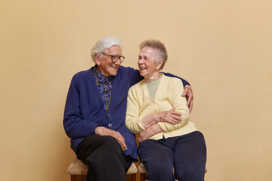 Portrait Of Elder Couple Laughing 