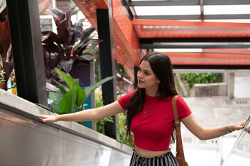 Latin lady goes shopping