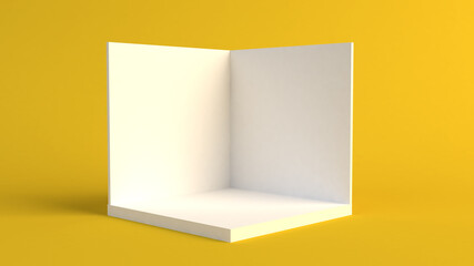 background 3d geometric podium for product placement 