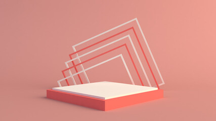 background 3d abstract podium for product placement 