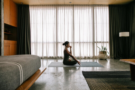 Woman Doing Breathwork