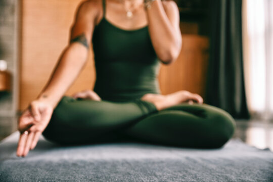 Meditating Woman Background