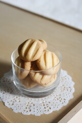 home made traditional peranakan butter cookies with walnut, almond and pineapple halal dessert menu for new year festival 