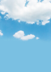 구름이 있는 푸른 하늘 배경