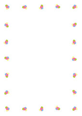 귀여운 양말 모양의 패턴 프레임