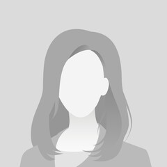 Default avatar photo placeholder icon. Grey profile picture. Business woman - obrazy, fototapety, plakaty