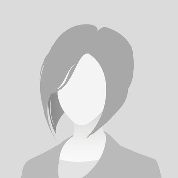 Default avatar photo placeholder icon. Grey profile picture. Business woman