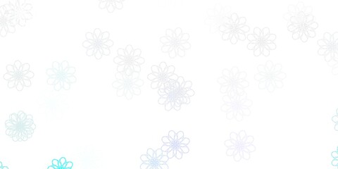 Light Pink, Blue vector natural layout with flowers.