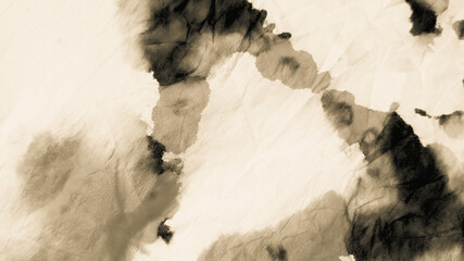 Gray Dirty Background. Old Dye Bohemian. Brush