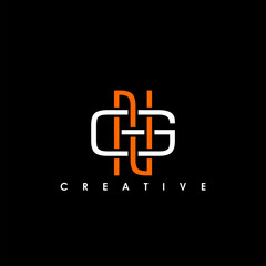 NG, GN Letter Initial Logo Design Template Vector Illustration