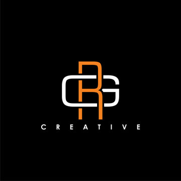 RG, GR Letter Initial Logo Design Template Vector Illustration