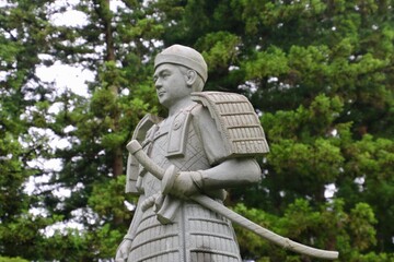 継信公像・医王寺（福島県・福島市）