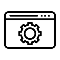 Vector Icons Web Setting Lineal Style. Pixel Perfect and Editable Stroke.