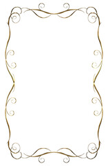 Gold metallic textured frame illustration, vintage, elegant plaque, decorative background.