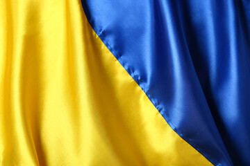 Flag of Ukraine as background