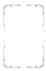 Gold metallic textured frame illustration, vintage, elegant plaque, decorative background.