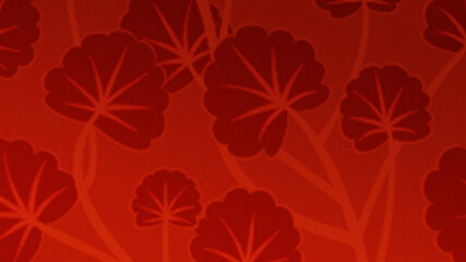 red floral background