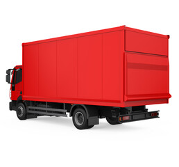 Red Truck Isolated