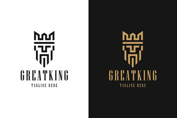 Great King Minimalist Logo Inspiration