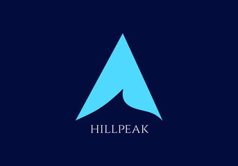 Fototapeta premium simple and minimal, vector logo design template, logo in an abstract triangle shape- illustration