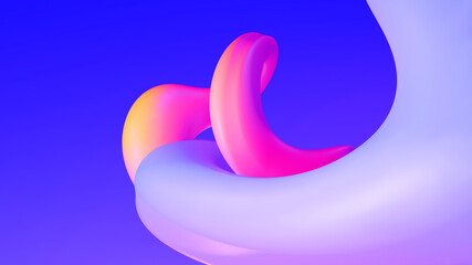Motion wave curve abstract 3D rendering background