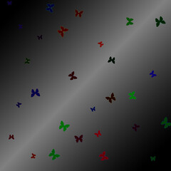 Fototapeta premium butterflies and stripes