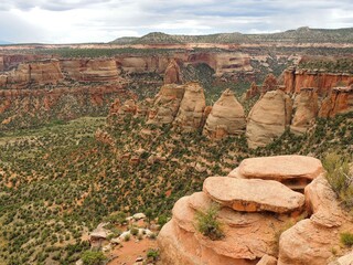 Coke oven overlook from rim rock drive in   colorado national monument, near  fruita, colorado   