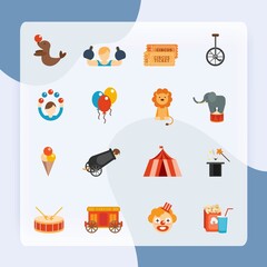 Circus Icon Flat vector design illustration