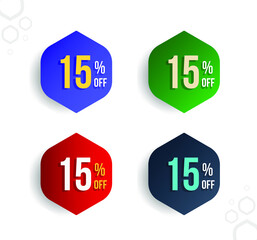 15 Percent Off - Triangle Price Tag