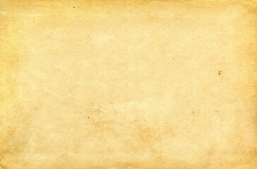 Background with texture of old vintage paper with fibers of fibers and droplets of dirt