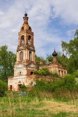 the destroyed Orthodox church