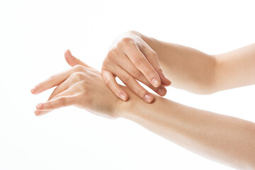 hand cream clean skin close-up hygiene cosmetics