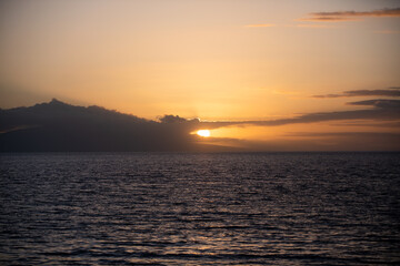 Sea view, nature background. Azure beach with and clear ocean water at sunny day.